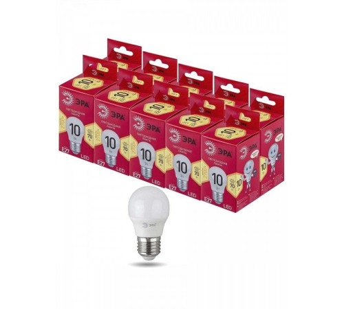 Лампа светодиодная Эра LED P45-10W-827-E27 R