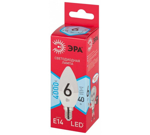 Лампа светодиодная Эра LED B35-6W-840-E14 R