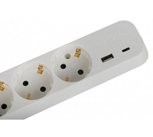 Удлинитель с выключателем Эра UB-3es-3m-USB