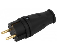 Вилка прямая с заземлением Эра  VX10-B-IP44
