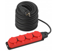 Удлинитель Эра  UK-4e-3x1,5-50m-IP44(KG)