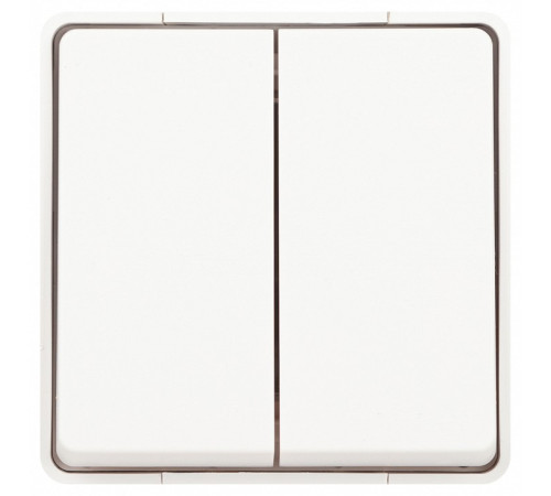 Выключатель двухклавишный Эра Эра Эксперт 11-1504-01