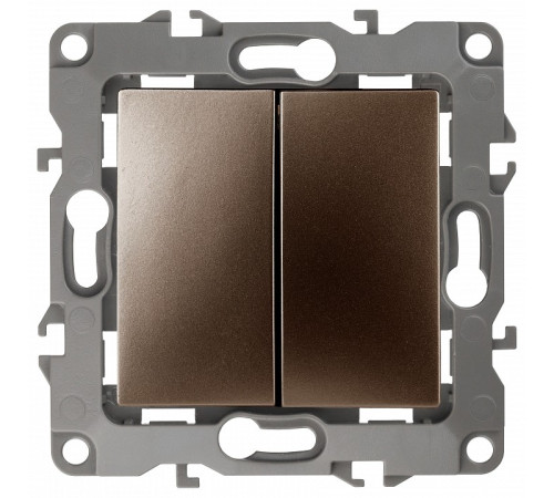 Переключатель перекрестный двухклавишный без рамки Эра Эра 12 12-1112-13