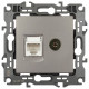ТВ-розетка и розетка Ethernet RJ-45 без рамки Эра Эра 12 12-3110-16