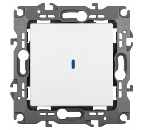 Выключатель одноклавишный с подсветкой без рамки Эра Эра 12 12-1102-01М