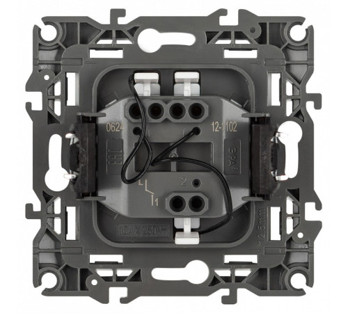 Выключатель одноклавишный с подсветкой без рамки Эра Эра 12 12-1102-01М