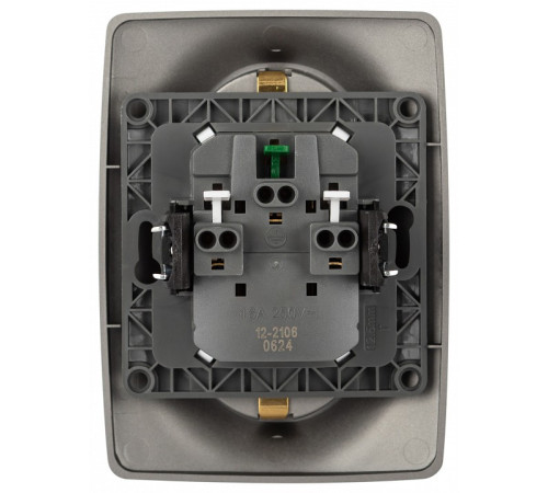 Розетка двойная без заземления Эра Эра 12 12-2106-16