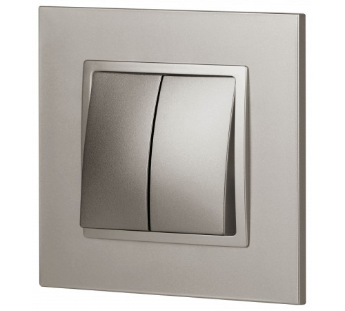 Переключатель перекрестный двухклавишный без рамки Эра Эра Elegance 14-1112-16