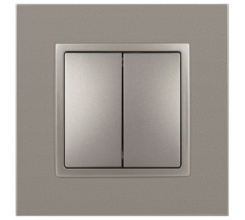 Переключатель перекрестный двухклавишный без рамки Эра Эра Elegance 14-1112-16