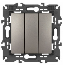 Выключатель трехклавишный без рамки Эра Эра Elegance 14-1107-16