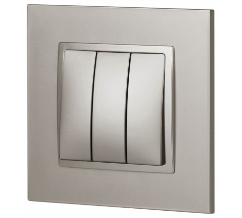 Выключатель трехклавишный без рамки Эра Эра Elegance 14-1107-16