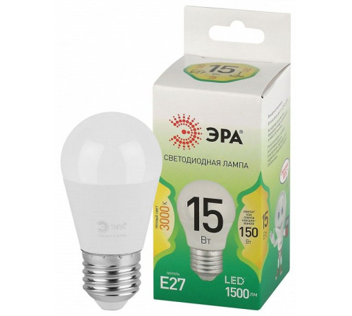 Лампа светодиодная Эра Green Line LED P45-15W-830-E27 GL