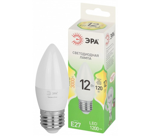 Лампа светодиодная Эра Green Line LED B35-12W-830-E27 GL