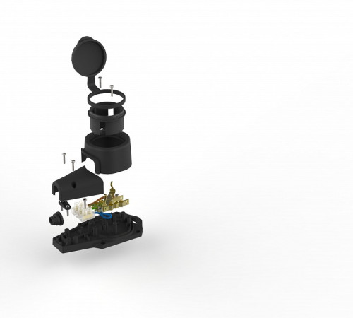 Колодка Эра KX-1e-B-IP44