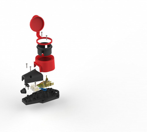 Колодка Эра KX-1e-RED-IP44