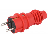 Вилка прямая с заземлением Эра  VX13-R-IP44