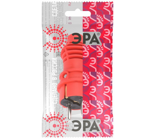 Вилка прямая с заземлением Эра VX13-R-IP44