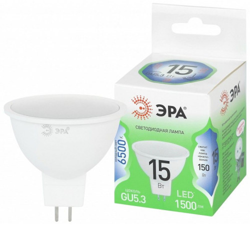 Лампа светодиодная Эра LED MR16-15W-865-GU5.3 GL