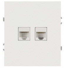 Розетка двойная Ethernet RJ-45 без рамки Эра Arktik 16-3108-01