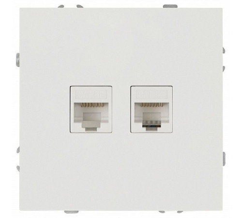 Розетка двойная Ethernet RJ-45 без рамки Эра Galaxy 15-3108-01