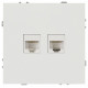 Розетка двойная Ethernet RJ-45 без рамки Эра Galaxy 15-3108-01