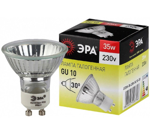 Лампа галогеновая Эра GU10-JCDR (MR16) -35W-230V