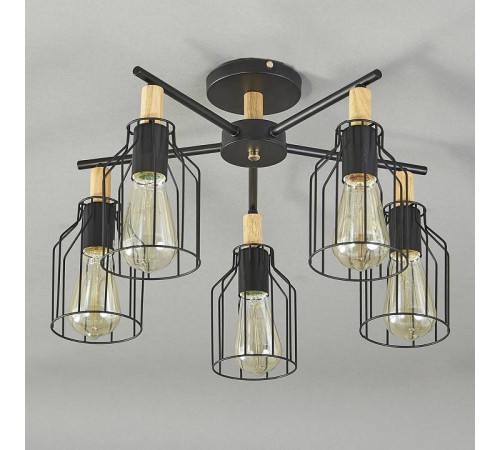 Люстра на штанге Escada Texas 469/5PL Black