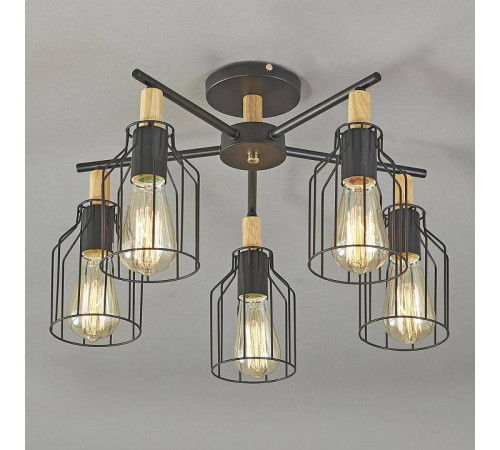 Люстра на штанге Escada Texas 469/5PL Black