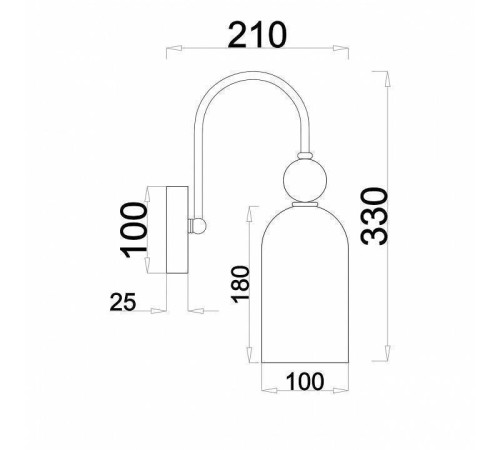 Бра Escada Ode 686/1A медный 686/1A