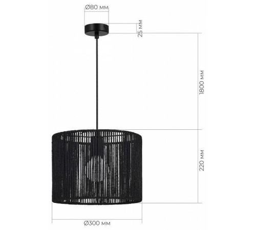 Подвесной светильник EVOLUCE ETTAN 1хE27 SLE6024-403-01