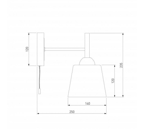 Бра Eurosvet Fresco 70085/1 белый
