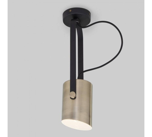 Светильник на штанге Eurosvet Italio 20092/1 черный/античная бронза