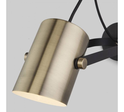 Светильник на штанге Eurosvet Italio 20092/1 черный/античная бронза