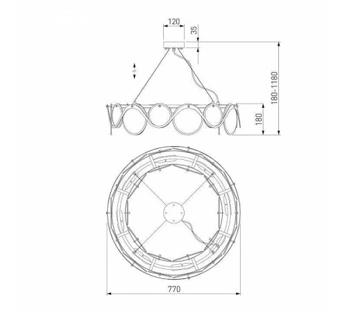 Подвесной светильник Bogate's Galicia 354/8 Smart