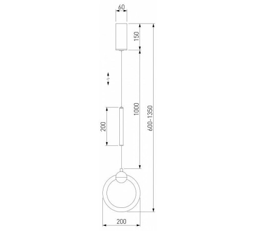 Подвесной светильник Eurosvet Rim 90165/1 черный жемчуг