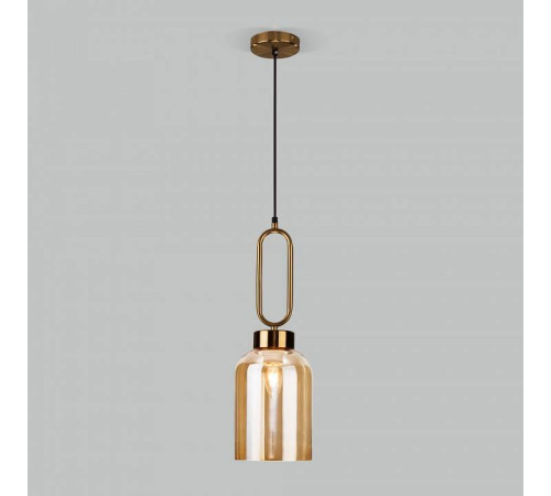 Подвесной светильник Eurosvet Flou 50229/1 янтарный