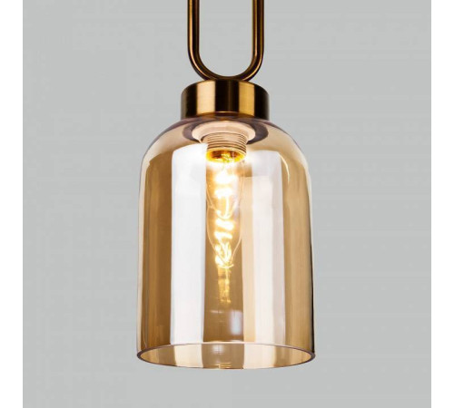 Подвесной светильник Eurosvet Flou 50229/1 янтарный