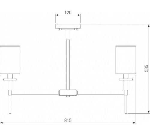 Люстра на штанге Eurosvet Brielle 60132/8 латунь 60132/8