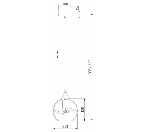 Подвесной светильник Eurosvet Lotus 50221/1 прозрачный