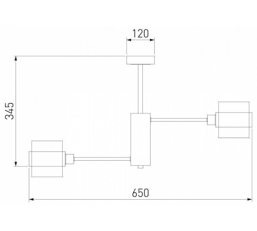 Люстра на штанге Eurosvet Arcada 70127/6 черный/дымчатый