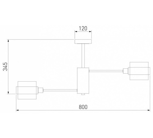 Люстра на штанге Eurosvet Arcada 70127/8 черный/дымчатый