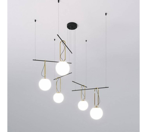 Подвесная люстра Eurosvet Riche 70143/5 черный 70143/5