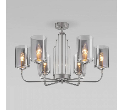 Люстра на штанге Eurosvet Defi 60138/6 сатин-никель