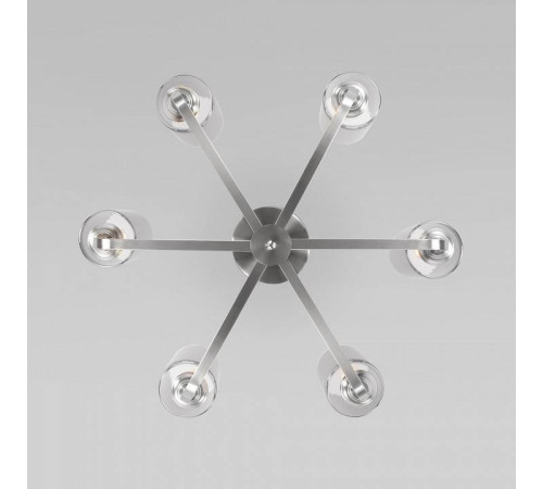 Люстра на штанге Eurosvet Defi 60138/6 сатин-никель