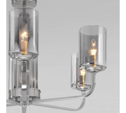 Люстра на штанге Eurosvet Defi 60138/6 сатин-никель