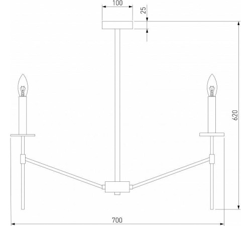 Люстра на штанге Eurosvet Anders a061930