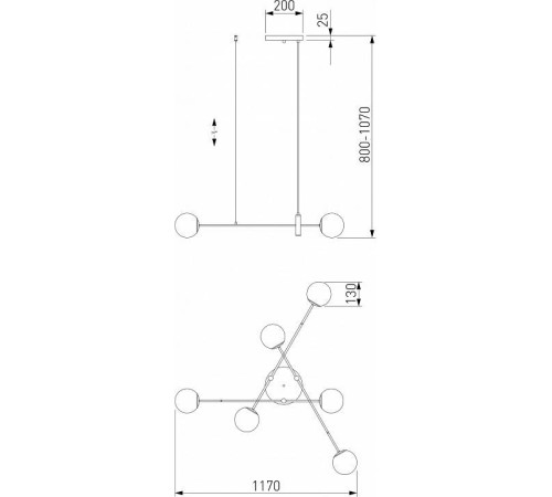 Подвесная люстра Eurosvet Planet a062028