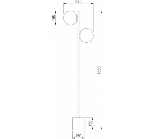 Торшер Eurosvet Marbella 01158/2 латунь