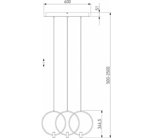 Подвесной светильник Eurosvet Layla 50257/3 LED черный