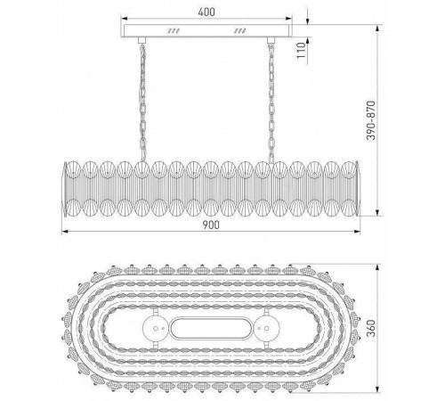 Подвесная люстра Bogate's Chaleur a067822